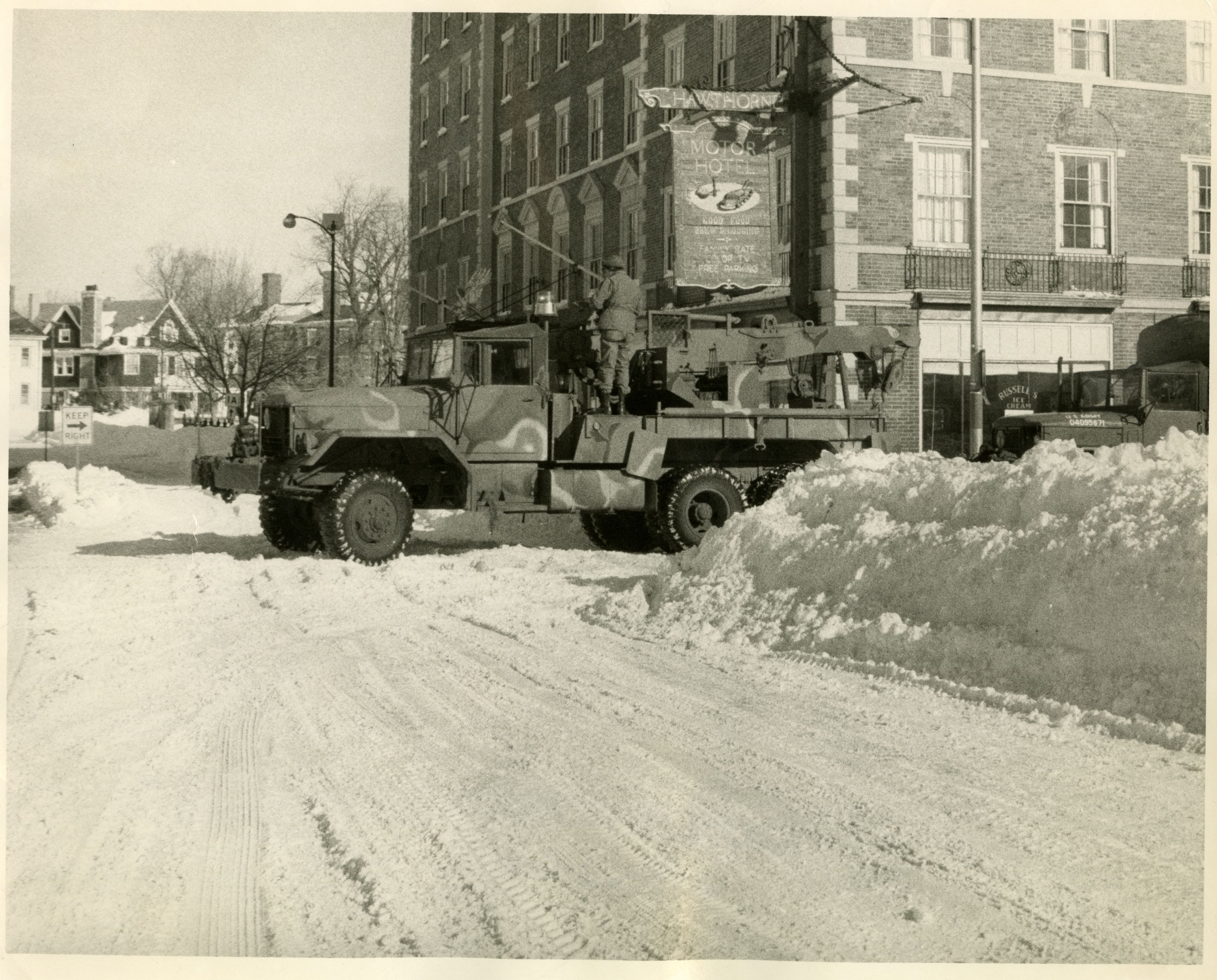 Historical Image of Hotel in Blizzard of '78, Hawthorne Hotel, a member of Historic Hotels of America since 1991, located in Salem, Massachusetts